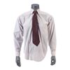 Image 1 : 819. The Narrator's (Edward Norton) Tie and Distressed Dress Shirt ### FIGHT CLUB (1999)