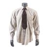 Image 1 : 823. The Narrator's (Edward Norton) Distressed Dress Shirt and Tie ### FIGHT CLUB (1999)