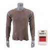 Image 1 : 907. Will Hunting's (Matt Damon) Distressed Construction Shirt and Murphy's Cigarette Pack ### GOOD 