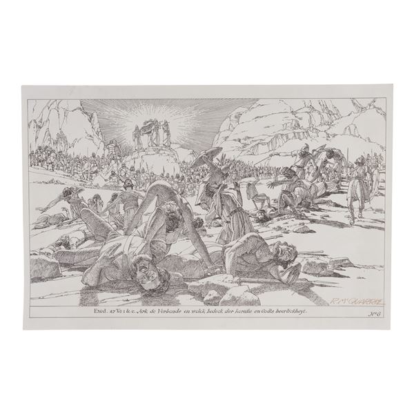 988. Ralph McQuarrie-Signed Printed "Ark of the Covenant" Bible Page Artwork ### INDIANA JONES AND T