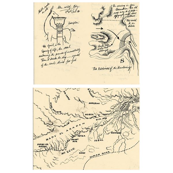 1001. Pair of Production-Made "Maps" Grail Diary Pages ### INDIANA JONES AND THE LAST CRUSADE (1989)