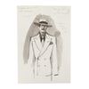 Image 2 : 1004. Set of Three Anthony Powell Hand-Drawn and Colored Costume Design Artwork ### INDIANA JONES AN