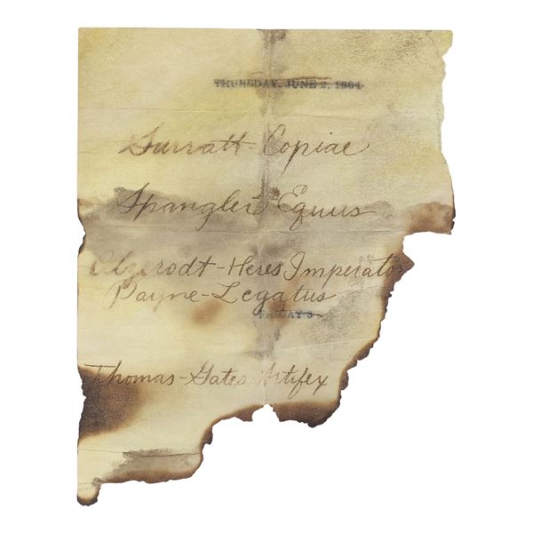 1203. Burned and Torn Hero Diary Page ### NATIONAL TREASURE: BOOK OF SECRETS (2007)