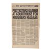 Image 2 : 1215. Production-Made "Kruegers Release" Springwood Gazette Newspaper ### NIGHTMARE ON ELM STREET, A
