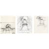 Image 1 : 1218. Set of Three Hand-Drawn Oogie Boogie Concept Sketches ### THE NIGHTMARE BEFORE CHRISTMAS (1993