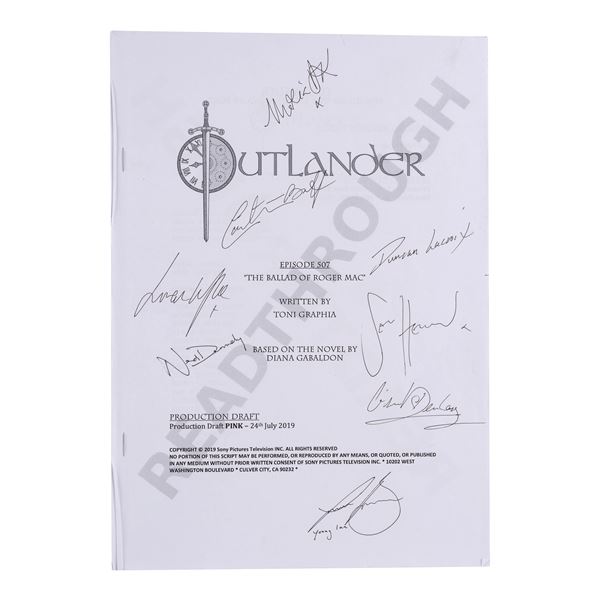 1237. Maria Doyle Kennedy's Cast-Autographed "The Ballad Of Roger Mac" Pink Draft Script ### OUTLAND