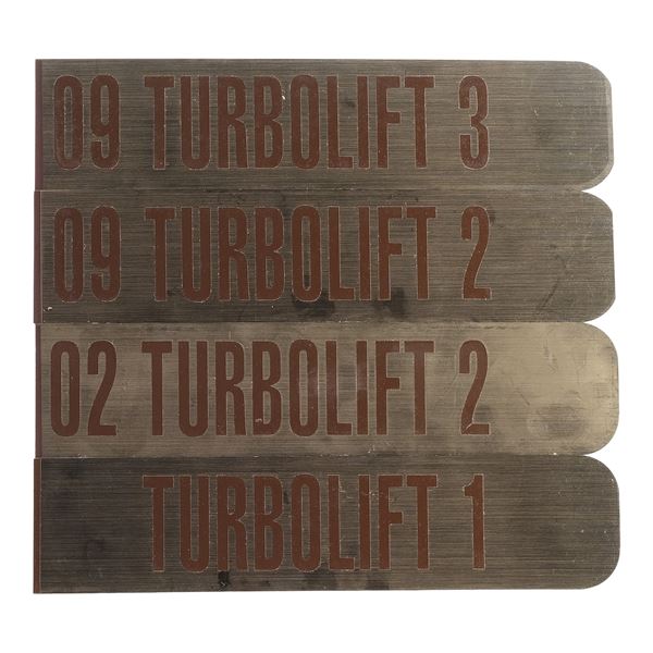 1435. Michael and Denise Okuda Collection: Set of Turbolift Signage ### STAR TREK: FIRST CONTACT (19