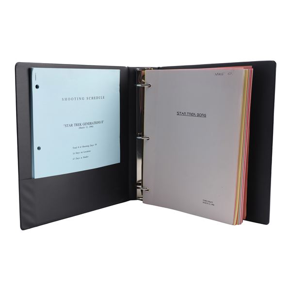 1437. Michael and Denise Okuda Collection: Script Binder with Shooting ...