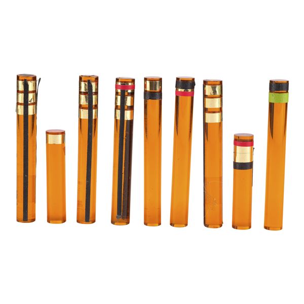 1470. Michael and Denise Okuda Collection: Set of Nine Isolinear Rods ...