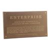 Image 2 : 1482. Michael and Denise Okuda Collection: Enterprise NX-01 Dedication Plaque ### STAR TREK: ENTERPR