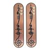 Image 1 : 1493. Michael and Denise Okuda Collection: Pair of Vulcan Door Signs ### STAR TREK: ENTERPRISE (2001