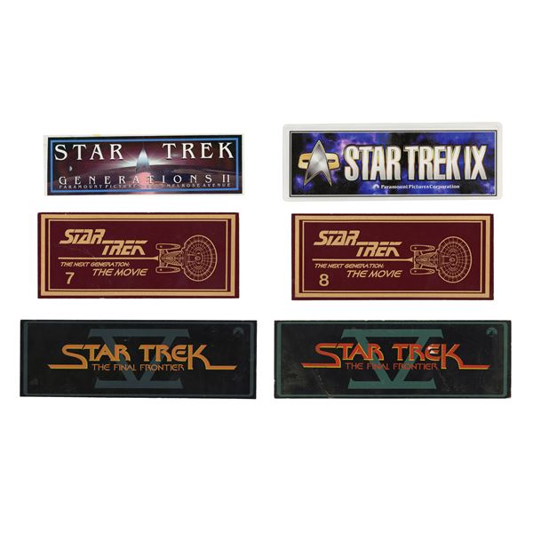 1509. Michael and Denise Okuda Collection: Set of Six Parking Passes ### STAR TREK FRANCHISE (1989-P