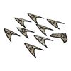 Image 2 : 1521. Michael and Denise Okuda Collection: Set of Nine Enterprise and Defiant Badges ### STAR TREK: 