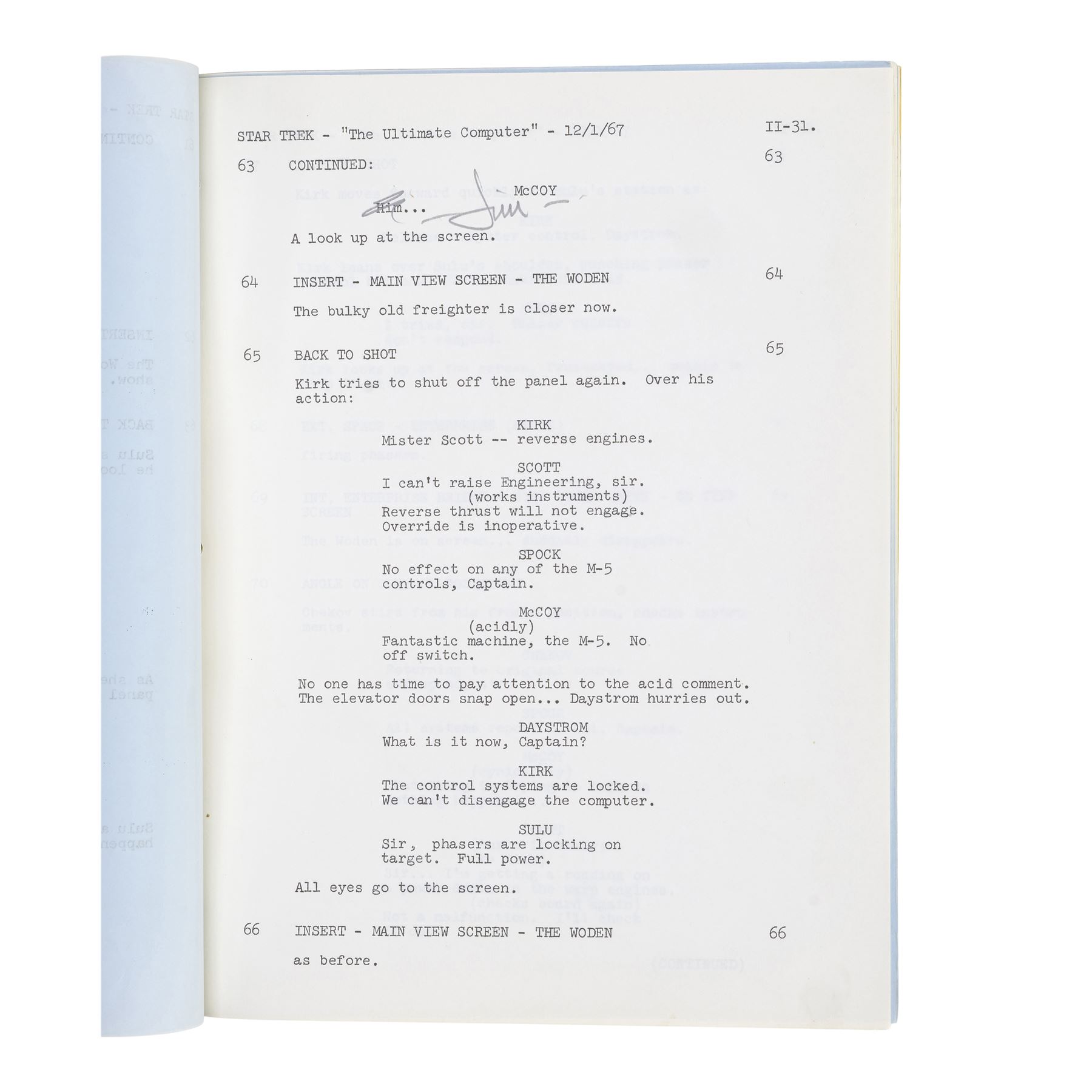 Star Script 1568. Set of Six Season 2 Scripts ### STAR TREK: THE ORIGINAL SERIES ...
