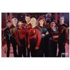 Image 1 : 1582. Season 1 Cast-Autographed Ensemble Photo ### STAR TREK: THE NEXT GENERATION (1987-1994)
