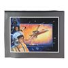 Image 1 : 1711. Matted Hand-Painted Paul Wenzel X-Wing Starfighter Illustration ### STAR WARS: ORIGINAL TRILOG