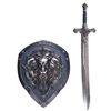 Image 1 : 1891. Alliance Knight's Shield with Foot Soldier Sword and Scabbard ### WARCRAFT (2016)