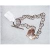 Image 1 : STERLING .925 THICK HEART BRACELET