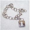 Image 1 : STERLING .925 THICK KEY/LOCK BRACELET