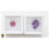 Image 1 : #203-UNHEATD AMETHYST 4.35 CT & RUBY 2.60CT