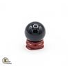 Image 1 : #164-NATURAL BLACK OBSIDIAN ASPHEREBALL +STAND