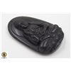 Image 1 : #175- NATURAL BLACK OBSIDIAN BUHHDA PENDANT