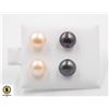 Image 1 : #137-NATURAL AKOYA PEARL EARRINGS  2PCS