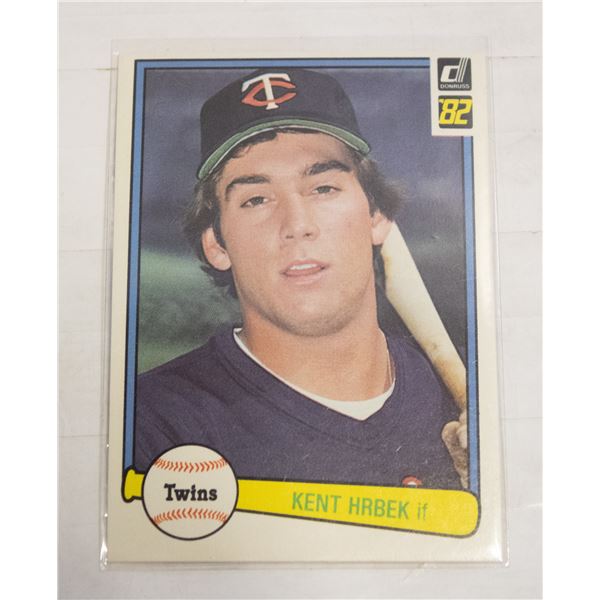 1982 DONRUSS KENT HRBEK ROOKIE CARD #557