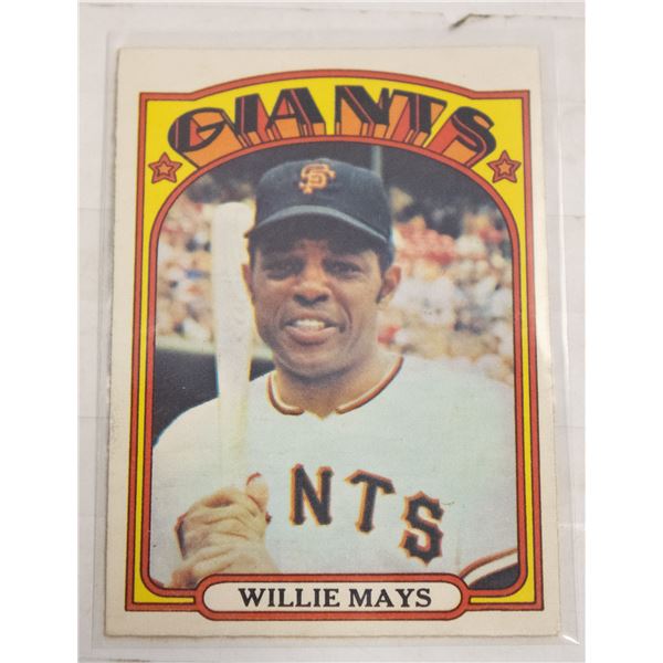 1972 O-PEE-CHEE WILLIE MAYS CARD NUMBER 49