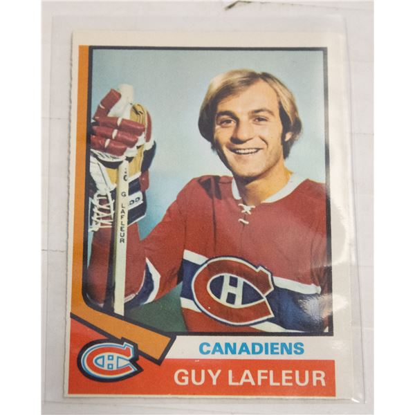 1974-75 O-PEE-CHEE GUY LAFLEUR CARD NUMBER 232