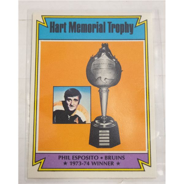 1974-75 O-PEE-CHEE PHIL ESPOSITO CARD NUMBER 244