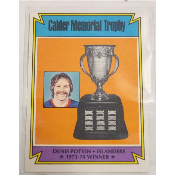 1974-75 O-PEE-CHEE DENIS POTVIN CARD NUMBER 252
