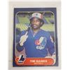 Image 1 : 1986 FLEER TIM RAINES CARD NUMBER 256