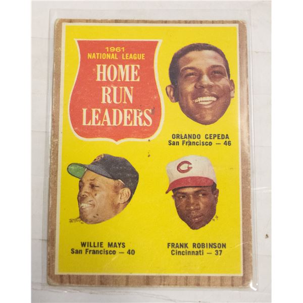 1962 TOPPS WILLIE MAYS CARD NUMBER 54