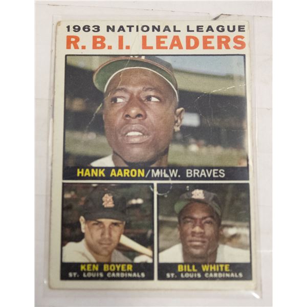 1964 TOPPS HANK AARON CARD NUMBER 11