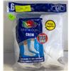 Image 1 : WHITE CREW SOCKS 6-12 SIZE 6-PACK FRUIT OF