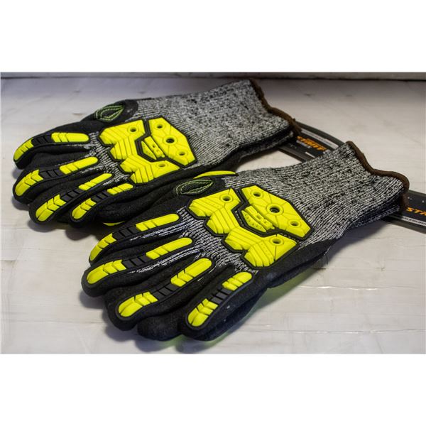 2 BDG LEVEL 5 CUT RESISTANT GLOVES LARGE
