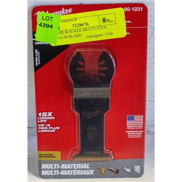 NEW MILWAUKEE MULTI-TOOL TITANIUM BLADE