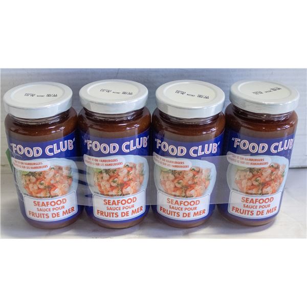 4 JARS OF FOOD CLUB SEAFOOD SAUCE 250ML