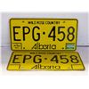 Image 1 : 2 MATCHING  FRONT & BACK AB LICENCE PLATES