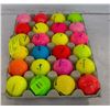 Image 1 : FLAT OF 24 GOLF BALLS VARIOUS COLORS