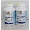 Image 1 : NEW 2 SEALED BOTTLES FLAXSEED OIL