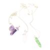 Image 1 : 5 GENUINE GEMSTONE PENDANT NECKLACES