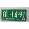 Image 1 : NEW 1968 UNUSED LICENSE PLATE