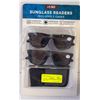 Image 1 : NEW SUNGLASS READERS 2 PACK W/ CASE +1.50