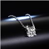 Image 2 : 1 CT GRA CERTIFIED MOISSANITE 925 SILVER NECKLACE