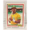 Image 1 : 1981 DONRUSS RICKEY HENDERSON ROOKIE CARD #119