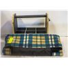 Image 1 : TARTAN FLANNEL PICNIC BLANKET & BOTTLE OPENER