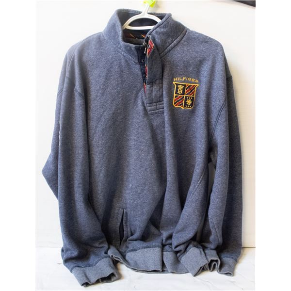 MENS HILFIGER 2XL BLUE HOODIE