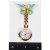 Image 1 : NEW BLUE/GREEN BUTTERFLY NURSES WATCH
